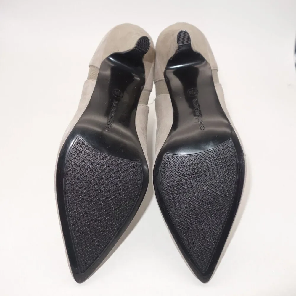 NEW BANDOLINO Bari Beige Elastic Comfort Pointy Toe Kitten Heel Zip Women's 7.5 - Picture 8 of 8